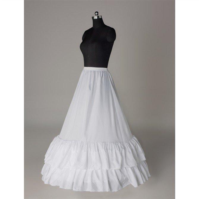 Fashion A Line Wedding Petticoat Accessories White Floor Length INP7