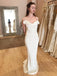 Mermaid Spaghetti Straps Backless Ruched Boho Wedding Dress INM29