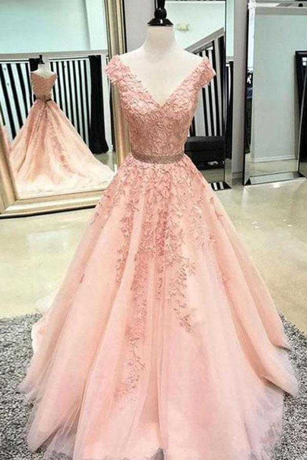 Prom dresses blush pink best sale