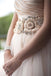 Sweetheart Strapless Flowers Beading Pleated Blush Pink Wedding Dress With Court Train IN554