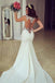 Stunning Mermaid Sleeveless Lace Chapel Train Wedding Dress With Appliques IN546