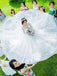 Princess Long Sleeves Bateau Ball Gown Tulle Wedding Dresses With Lace Appliques INH80