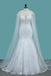 New Arrival Tulle Scoop Wedding Dresses Mermaid With Lace Applique INE77