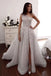 Elegant One Shoulder Floral Appliques A-line Wedding Gowns, Newest Long Prom Dresses IN1945