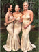 Mermaid Sweetheart Sweep Train Cheap Long Bridesmaid Dresses INR27