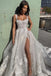 A-Line Sweetheart Appliques Tulle Illusion Wedding Dress Bridal Dresses IN1980