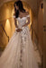 Elegant Sweetheart Off-Shoulder Appliques A Line Tulle Wedding Dress IN1981