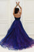 Short Front Long Back Halter Beading Open Back Prom Dresses K713