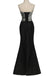 Mermaid Long Black Floor Length Sweetheart Simple Women Dress Prom Dresses K743