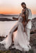 A-line Sweetheart Tulle Bohemian Wedding Dresses, Beach Simple Wedding Dress IN1926