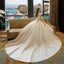 Ivory High Neck Ball Gown Lace Applique Cheap Wedding Dresses IN801