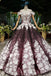 Princess Sparkly Off the Shoulder Long Prom Dresses, Ball Gown Quinceanera Dresses INS26