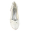 Ivory Wedding Shoes with Lace Appliques, Elegant Woman Shoes L-922