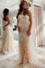 Mermaid Backless Lace Long Prom Dress Formal Evening Dresses IN1999