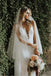 Mermaid V-neck Backless Wedding Dresses With Bruish Train, Bridal Gowns IN1902