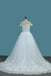 New Arrival Off The Shoulder A Line Wedding Dresses Tulle With Applique Sweep Train INE71