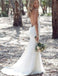 Mermaid Spaghetti Straps Lace V-neck Bakcless Sexy Beach/Coast Wedding Dresses IN263