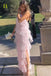 Beautiful Halter Ruffles Tulle Prom Dresses with Slit, Long Evening Party Dress INDP10