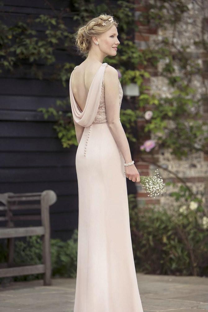 Sexy Chiffon A-Line stunning Cheap Pink Bridesmaid Dresses,Long Prom Dress IN237