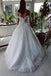 Romantic Tulle A-line Off-the-Shoulder Wedding Dresses With Lace Appliques IN1810