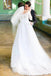 Tulle A-line Off-the-Shoulder 3/4 Sleeves Wedding Dresses, Bridal Gown IN1903