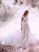 Princess Ivory Cap Sleeve Tulle Long Cheap Wedding Dresses INM84