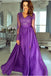 A-line V neck Long Sleeves Prom Dress Lace Appliques Formal Gowns INR73