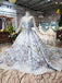 Stunning Light Blue Ball Gown Wedding Dresses, Quinceanera Dresses INJ98