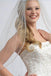 One Layer Fingertip Beading Edge Wedding Veil with Crystals and Sequins WV2