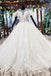 Elegant Ball Gown Big Wedding Dresses, Appliques Bridal Dress with Short Sleeves INN73