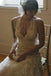 Elegant Deep V Neck  Ivory Lace Wedding Gowns Cheap Bridal Dresses INP92