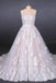 A Line Strapless Lace Appliques Wedding Dress, Cheap Bridal Dresses INQ16