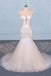 Charming Mermaid Tulle Wedding Dress, Chapel Train Long Bridal Gown INQ14