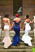 Elegant Mermaid Satin Off-the-Shoulder Sweetheart High Low Bridesmaid Dresses IND62