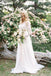 2 Pieces Lace Top Chiffon Skirt Romantic Long Sleeves Wedding Dresses INM82