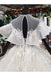 Elegant Ball Gown Big Wedding Dresses, Appliques Bridal Dress with Short Sleeves INN73