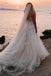 A-line Sweetheart Lace Appliques Bohemian Wedding Dress with Slit IN1978