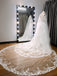 Vintage A Line V Neck Lace Wedding Dress With Flutter Sleeves IN1901