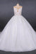 White Appliques Tulle Ball Gown Princess Wedding Dress, Bridal Gown INQ31