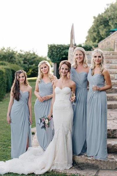 Cheap gray bridesmaid dresses best sale