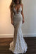 Mermaid stunning Spaghetti Straps Prom Dress,Beading Lace V-neck Prom Dress Sexy Wedding Dress IN171