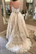 Ivory A-Line Spaghetti Straps Plus Size Wedding Dress with Lace Appliques INF94