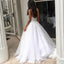 Charming Backless Spaghetti Straps Wedding Dress with Lace Top INC68