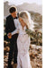 See Through Lace Long Sleeve Backless Mermaid Wedding Dress INF82