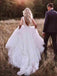 Simple Modest Wedding Gowns With Bownot Cheap Tulle Backless Wedding Dress INF79