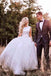 Simple Modest Wedding Gowns With Bownot Cheap Tulle Backless Wedding Dress INF79