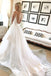 Beautiful Ball Gown V Neck Spaghetti Straps Backless Long Wedding Dresses with Train INE23