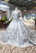 Stunning Light Blue Ball Gown Wedding Dresses, Quinceanera Dresses INJ98