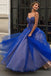 Strapless Royal Blue Prom Dresses Sweetheart Ball Gowns INO97