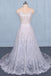 A Line Spaghetti Straps Long Elegant Wedding Dresses With Lace INQ11